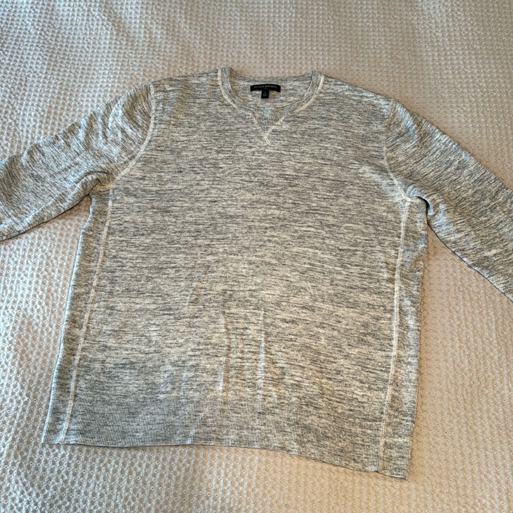 Banana Republic Men's Sweater - Grey, Large